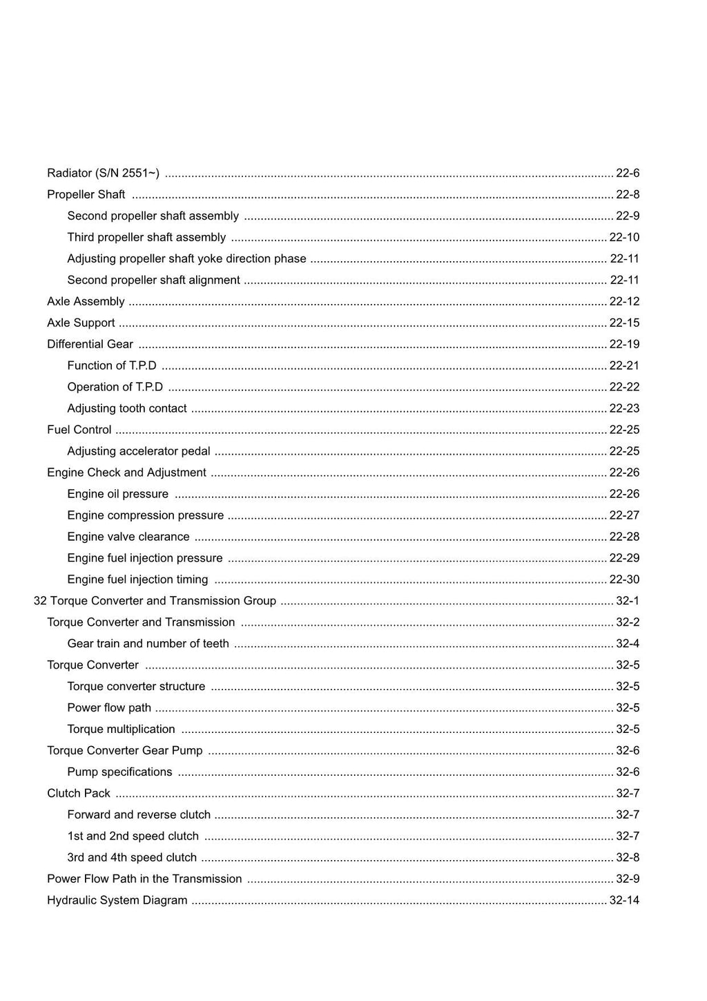 Hitachi ZW180-G Wheel Loader Technical Manual Operational Principle