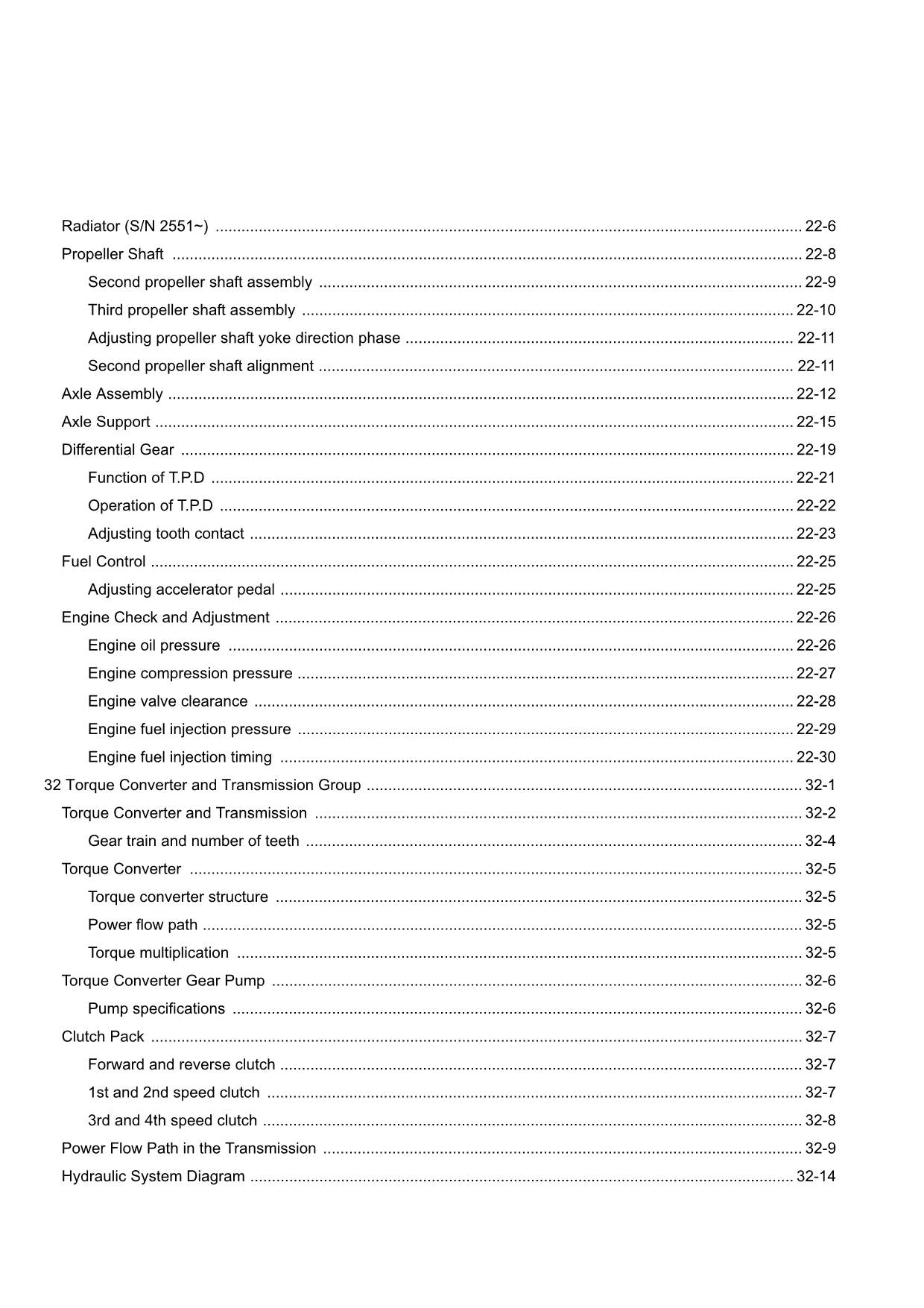 Hitachi ZW180-G Wheel Loader Technical Manual Operational Principle