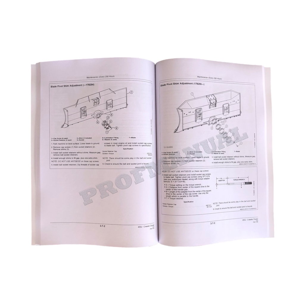 MANUAL DEL OPERADOR DE LA TOPADORA SOBRE ORUGAS JONH DEERE 450J + ¡BONIFICACIÓN! 