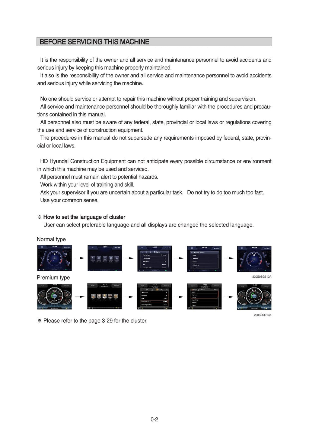 Hyundai HX350LT3 CRAWLER EXCAVATOR Operators Maintenance Manual