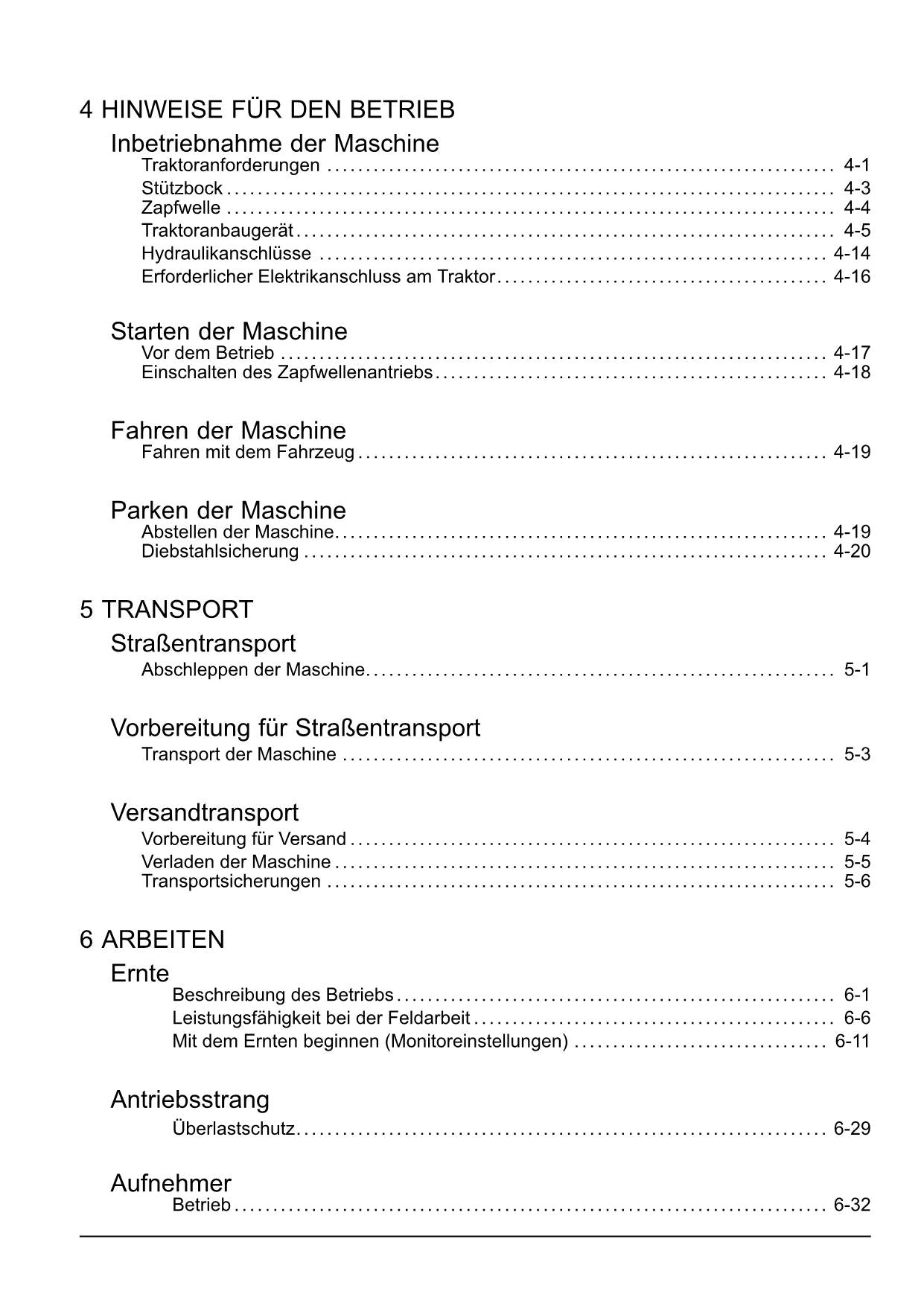New Holland Roll Bar 125 Rundballenpresse Betriebsanleitung