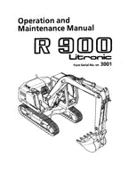 Liebherr R900 Litronic Excavator Operators manual serial 368/3001