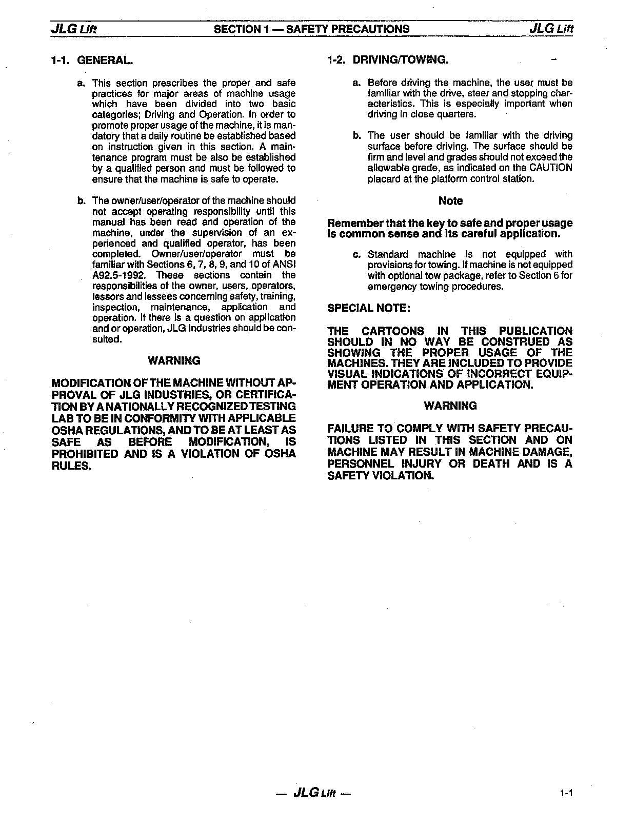 Manual del operador de mantenimiento y operación de elevadores de tijera JLG 60H 70H