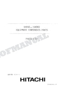 HITACHI UH045-7 UH063 Equip Component Excavator Parts Catalog Manual P129-E1-5