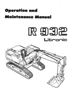 Liebherr R932 Litronic Excavator Operators manual serial 3001