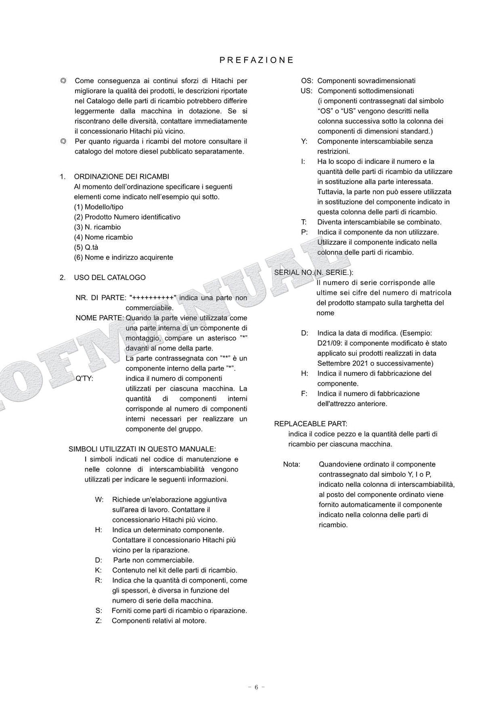 HITACHI ZAXIS ZX130-6 Excavator Parts Catalog Manual SN 517393-