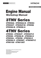 Hitachi Yanmar 4TNV84 4TNV84T Workshop Service Repair Manual with Schemes