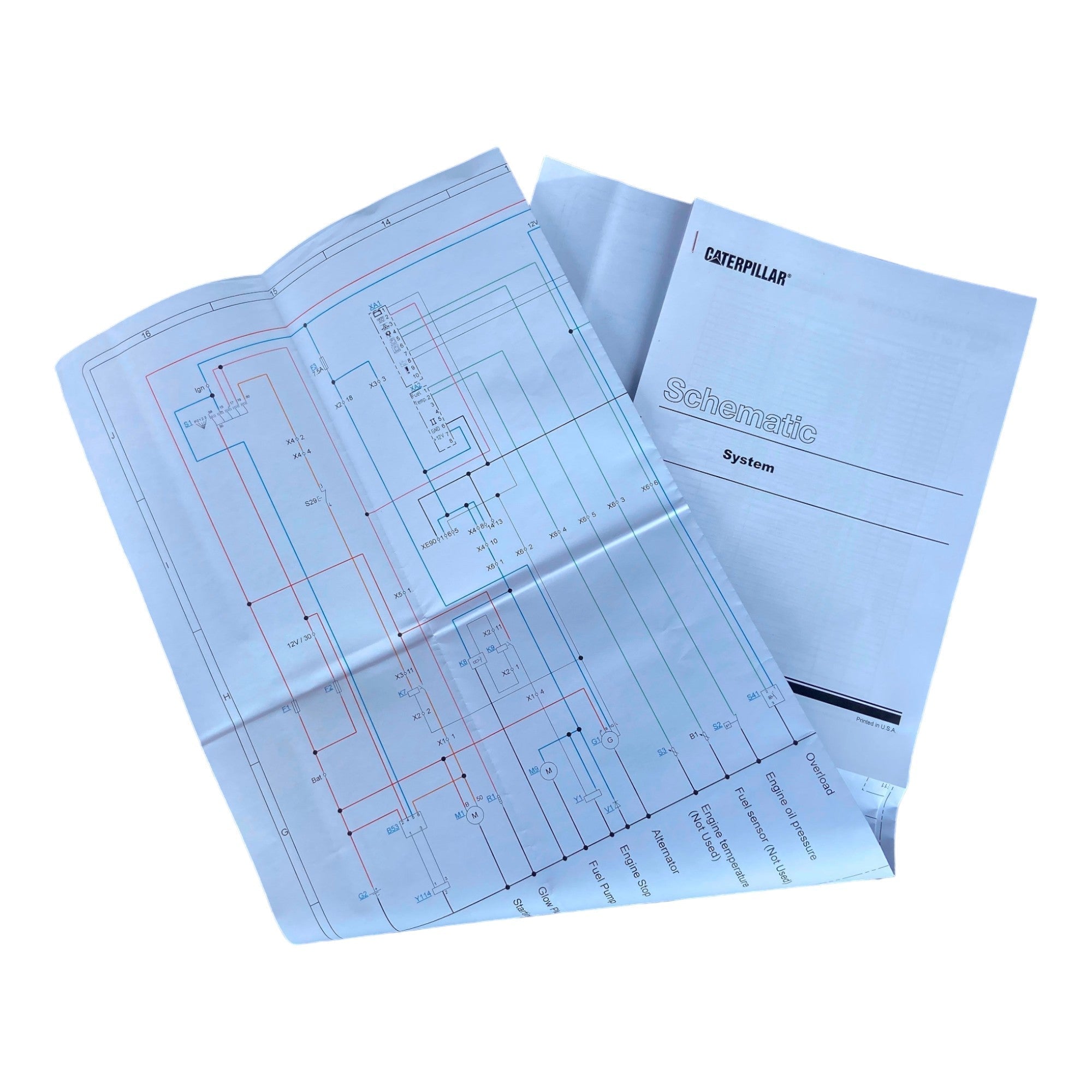 Manual de servicio esquemático del sistema eléctrico del cargador Caterpillar 950F 7T-1086-00