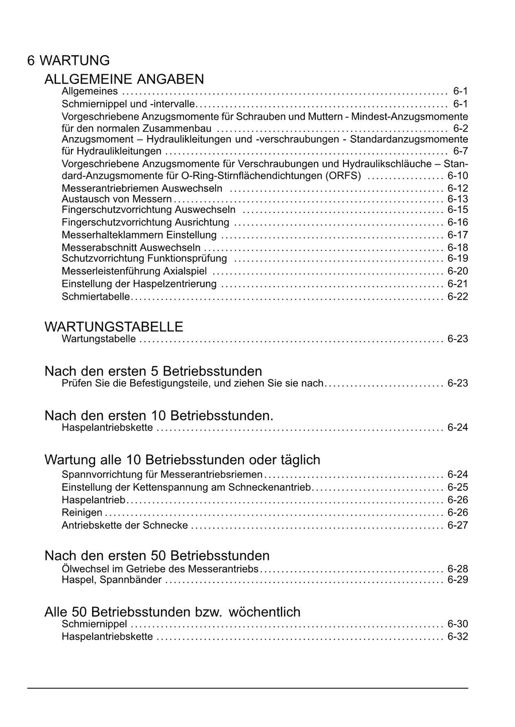 New Holland 760CG Schneidwerk Betriebsanleitung Ab 9998