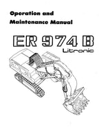 Liebherr ER974 B Litronic Excavator Operators manual ser 622/201
