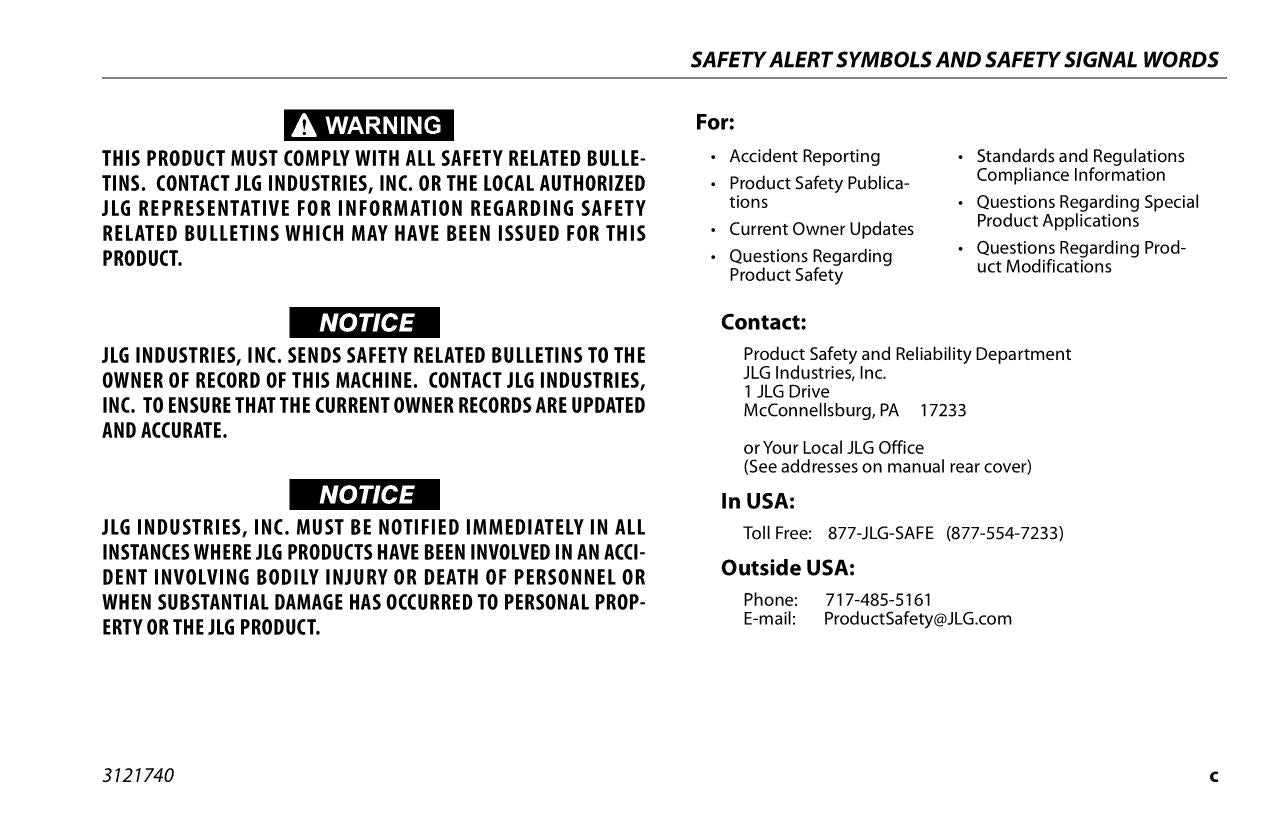 Manual del operador de mantenimiento y operación del mástil vertical JLG Ecolift 50 Ecolift 70