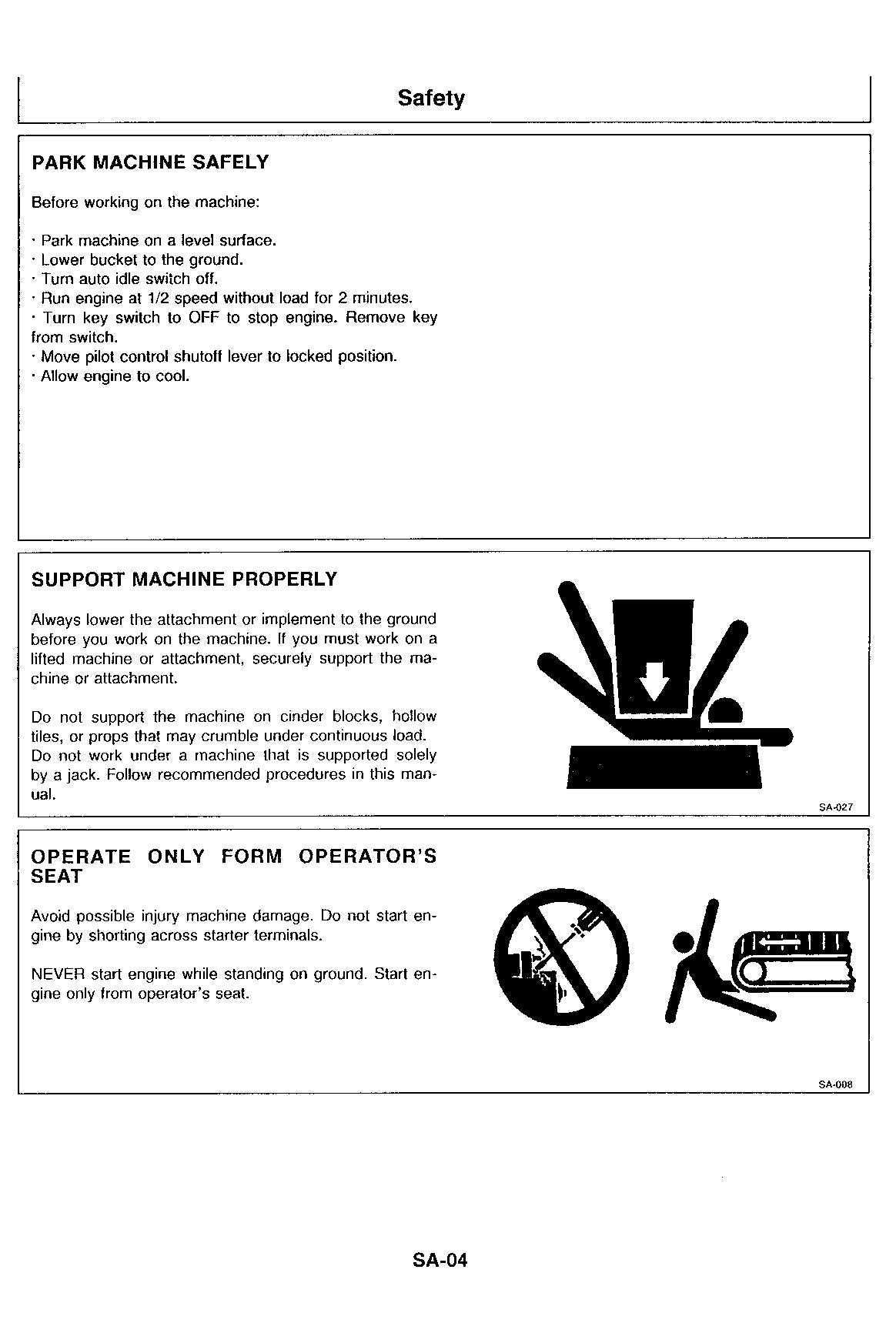 HITACHI EX100-2 Excavator Service Manual