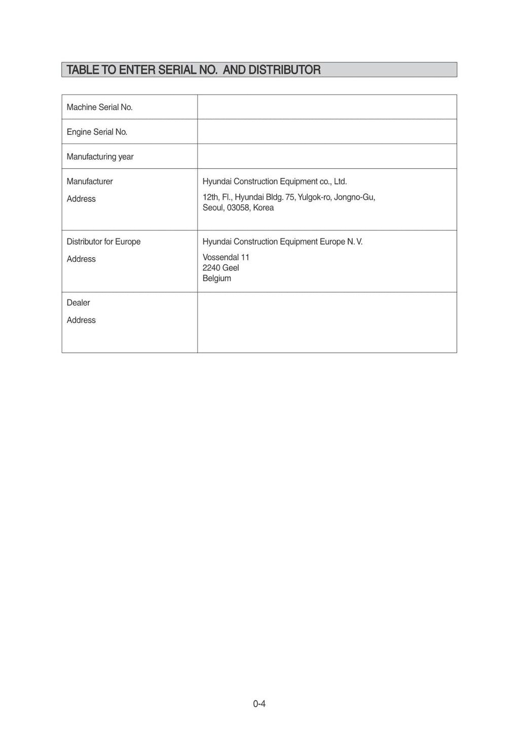 Hyundai HL740TM-9 WHEEL LOADER Operators Maintenance Manual