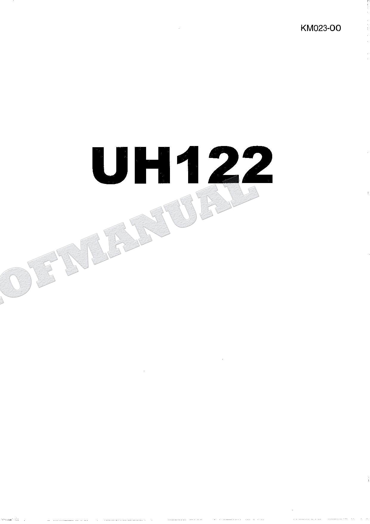 HITACHI UH122 Excavator Repair Service manual Specification