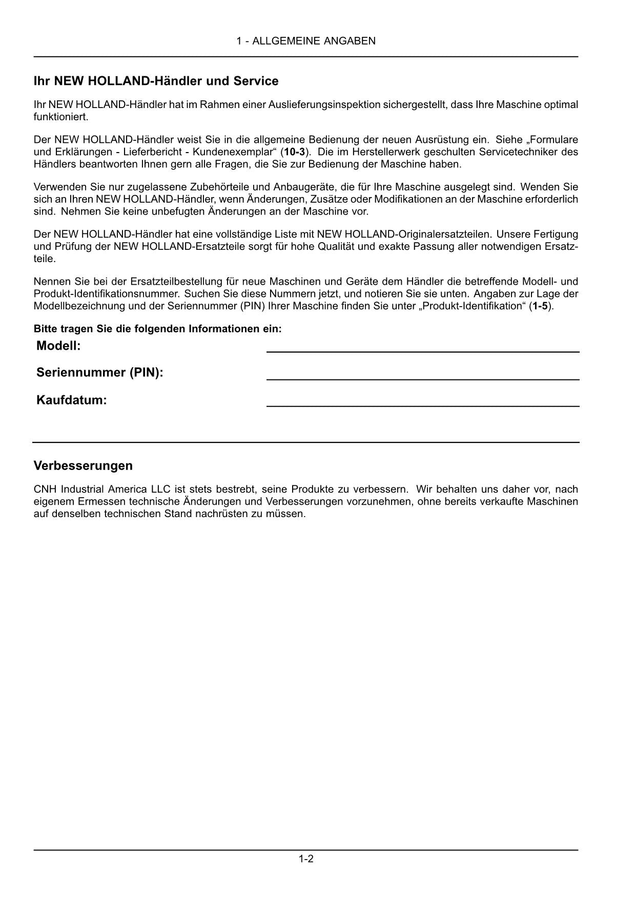 New Holland Roll Belt 150 180 Rundballenpresse Betriebsanleitung 51448140