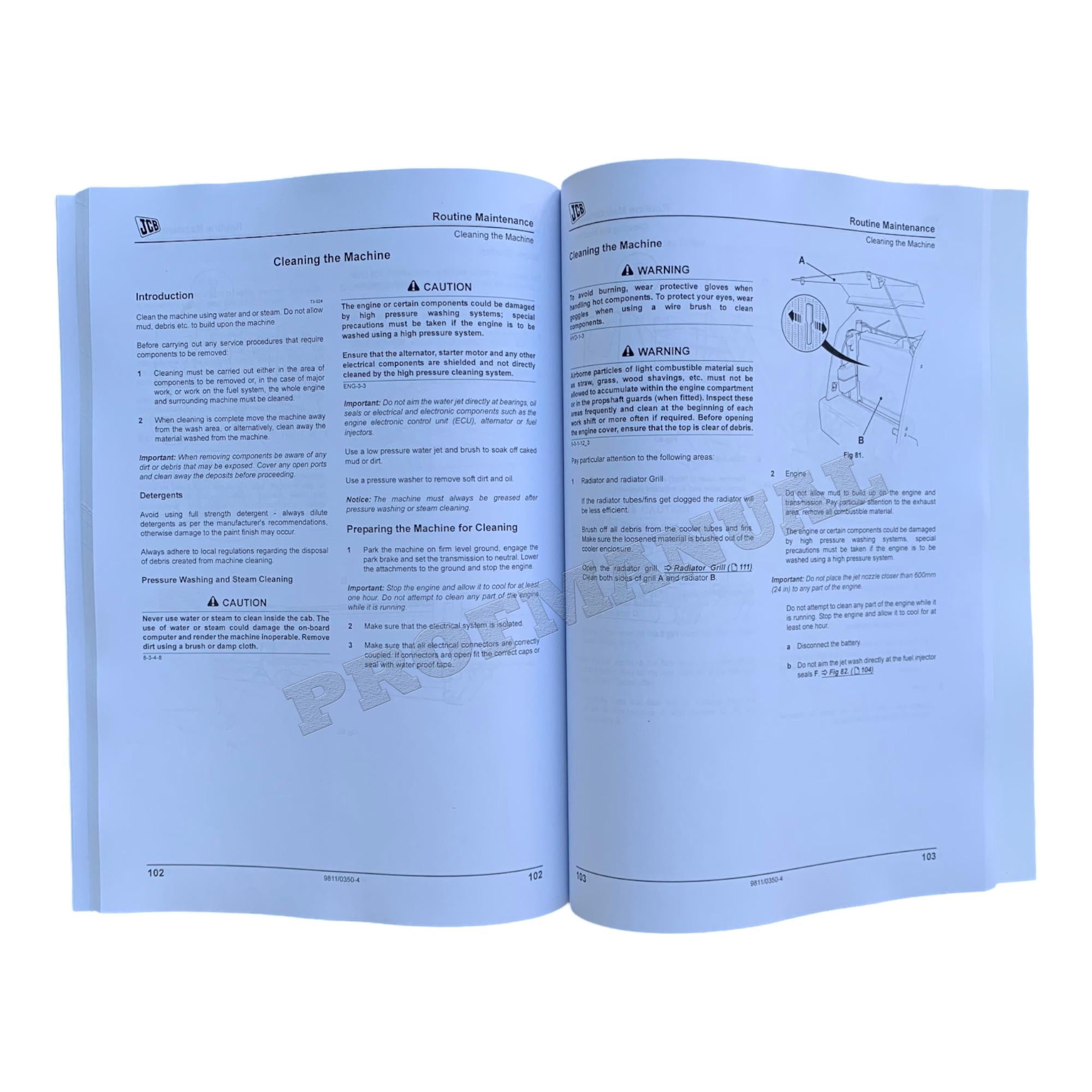 JCB 506C 506CHL 508C Telescopic Handler Operators Manual