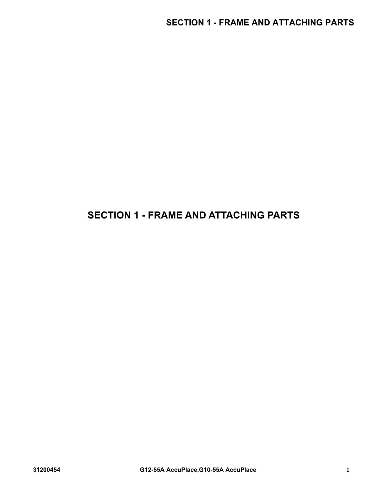 Manual del catálogo de piezas del manipulador telescópico JLG G10-55A AccuPlace G12-55A AccuPlace