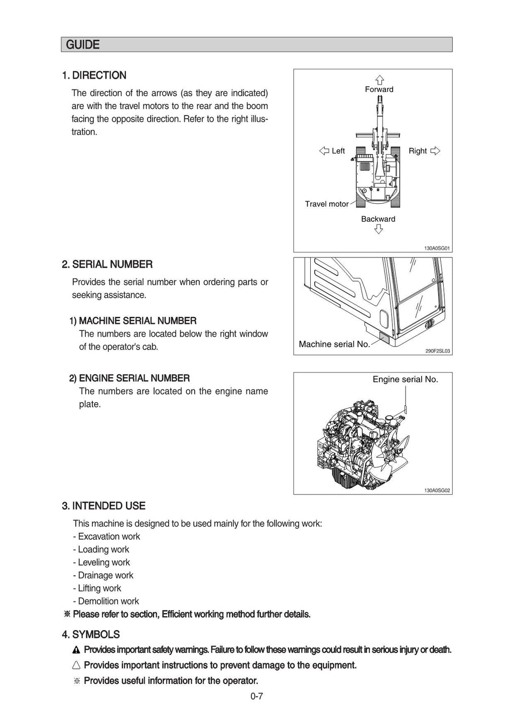 Manual de mantenimiento del operador de la excavadora sobre cadenas Hyundai HX130A LCR