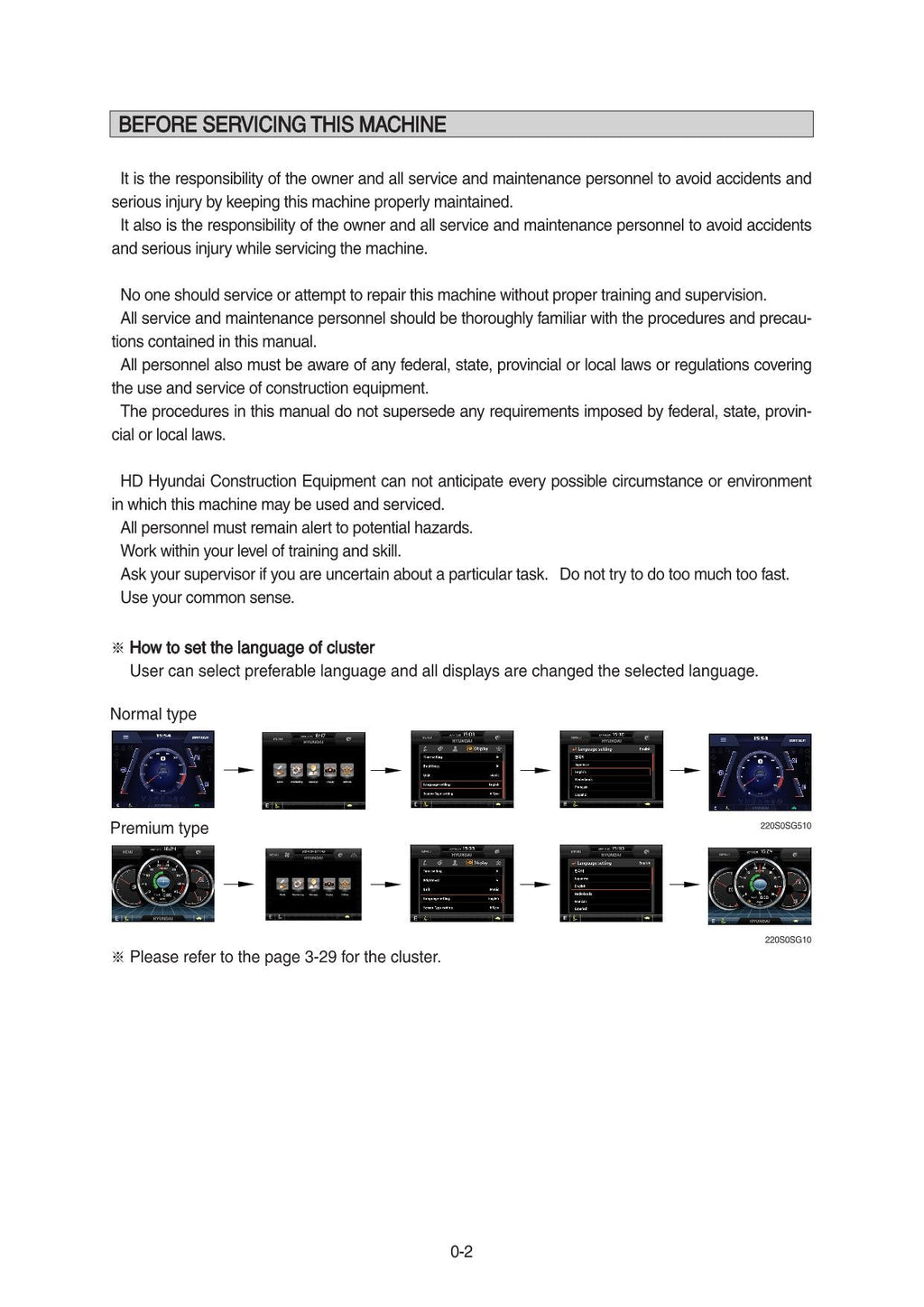 Hyundai HX330S L CRAWLER EXCAVATOR Operators Maintenance Manual