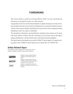 Manual de servicio de opciones de mástil de chasis para carretillas elevadoras Caterpillar DP80 y DP90