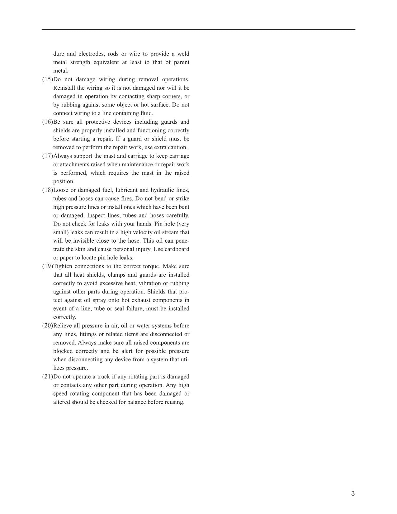 Manual de servicio de opciones de mástil de chasis para carretillas elevadoras Caterpillar DP80 y DP90
