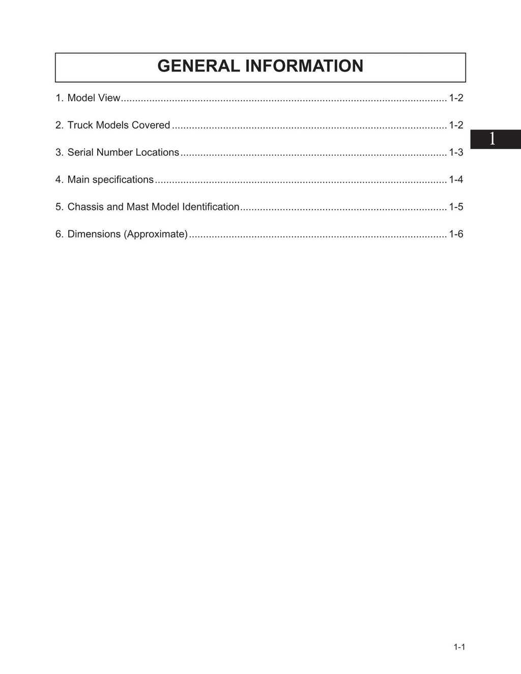Manual de servicio de opciones de mástil de chasis para carretillas elevadoras Caterpillar DP80 y DP90