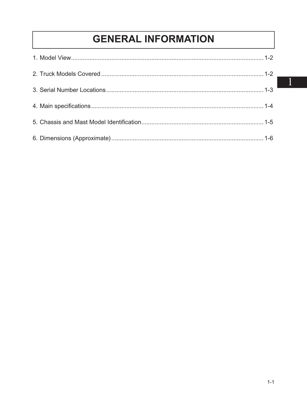 Manual de servicio de opciones de mástil de chasis para carretillas elevadoras Caterpillar DP80 y DP90