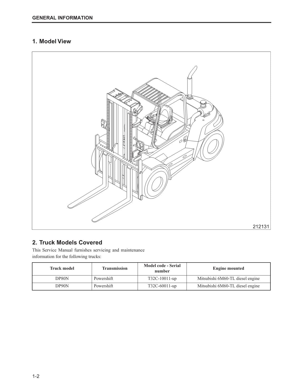 Manual de servicio de opciones de mástil de chasis para carretillas elevadoras Caterpillar DP80 y DP90