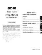 Manual de servicio del motor DP80, DP90, DP100, DP115 y DP135 de Caterpillar Lift Truck 6D16
