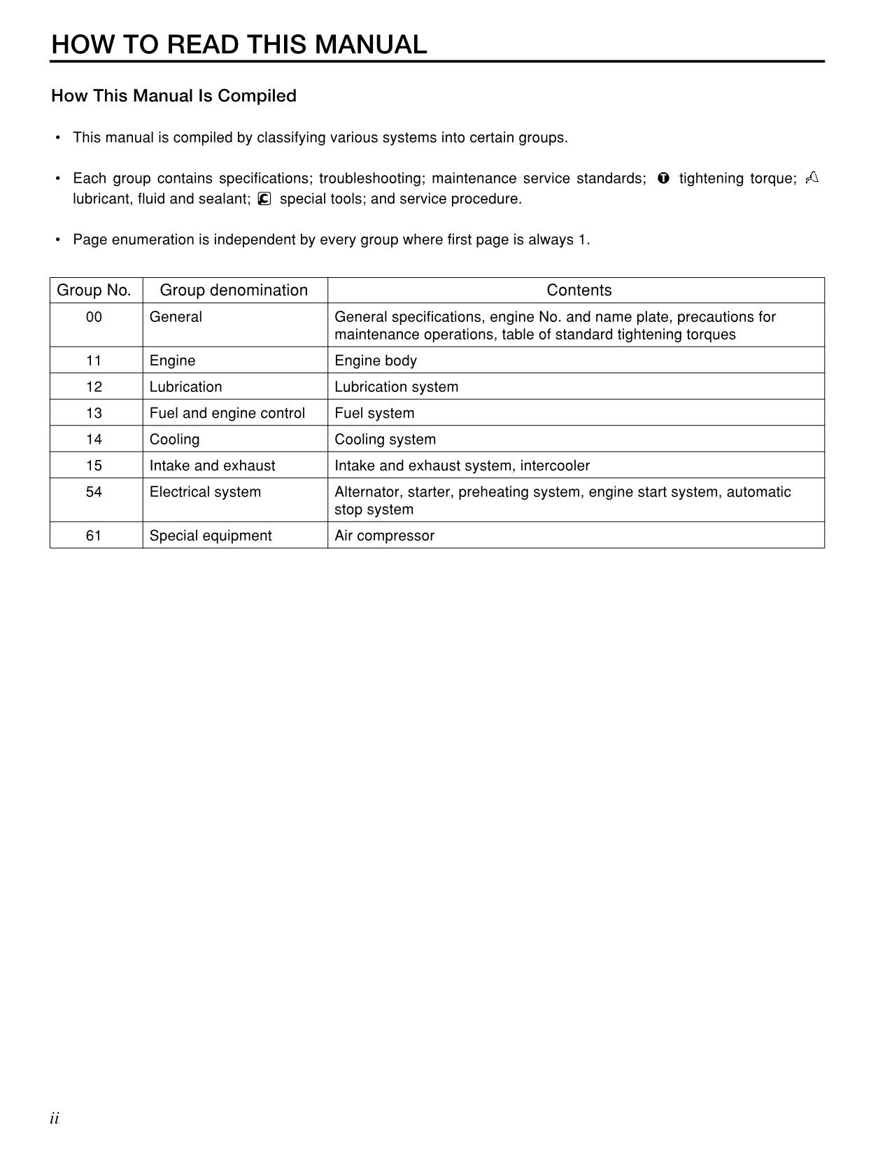 Manual de servicio del motor DP80, DP90, DP100, DP115 y DP135 de Caterpillar Lift Truck 6D16