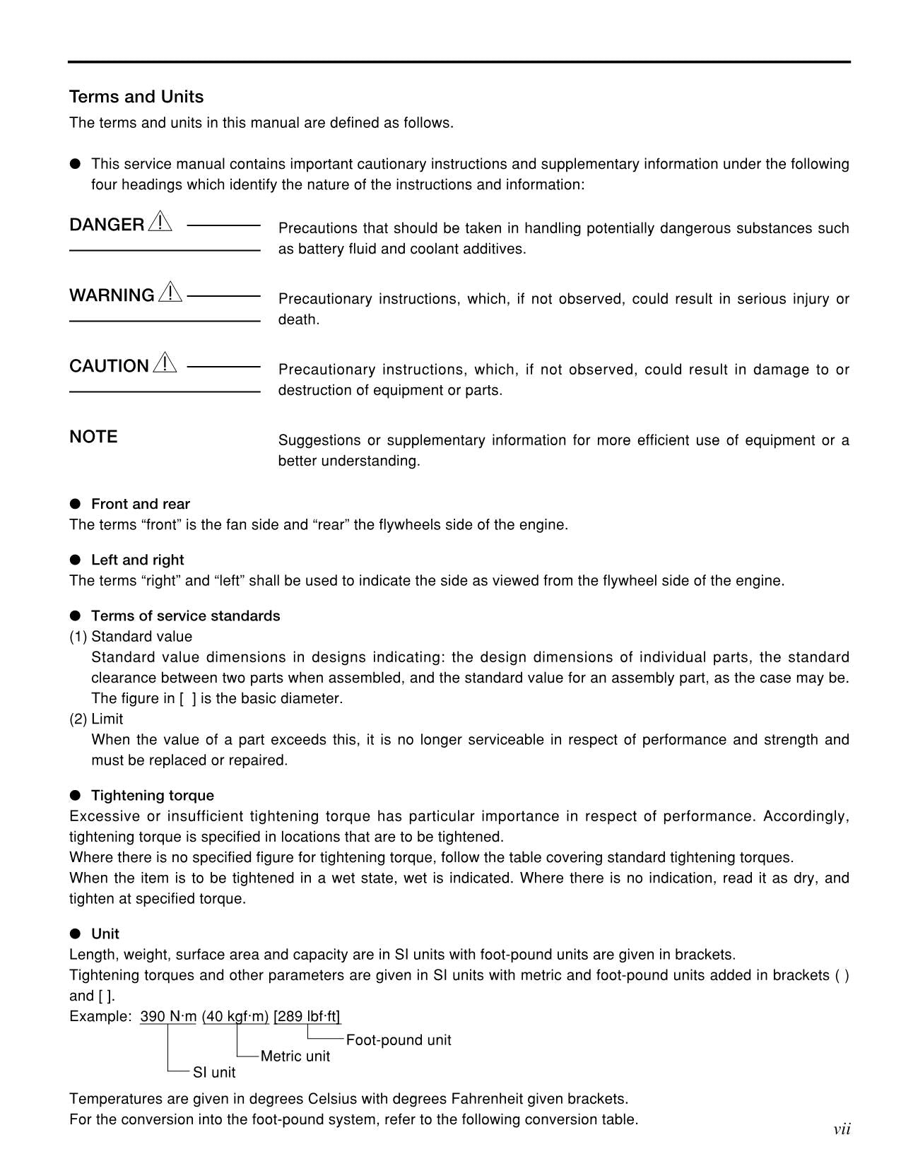 Manual de servicio del motor DP80, DP90, DP100, DP115 y DP135 de Caterpillar Lift Truck 6D16