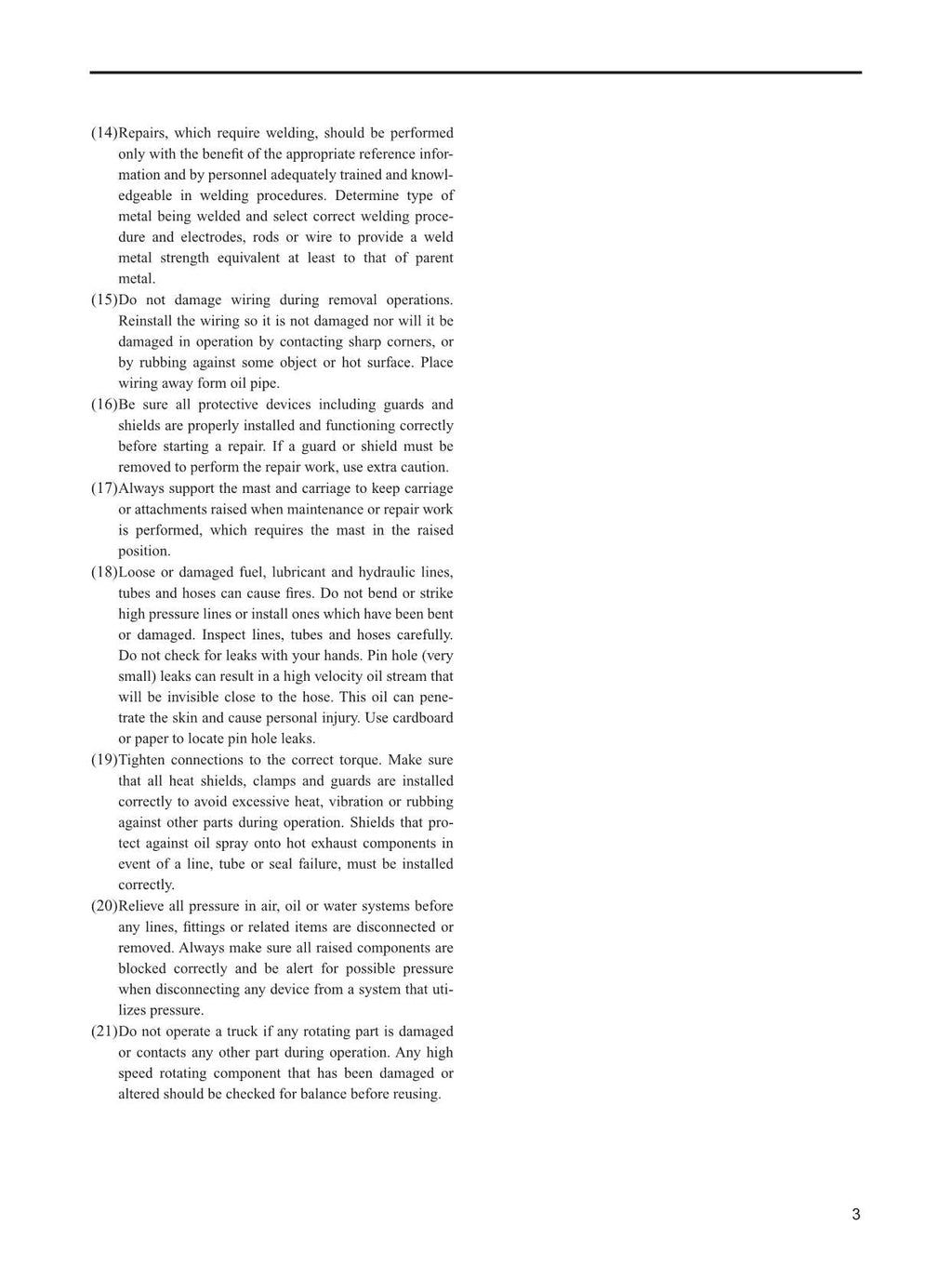 Manual de servicio del accesorio de la carretilla elevadora Caterpillar DP60 DP70