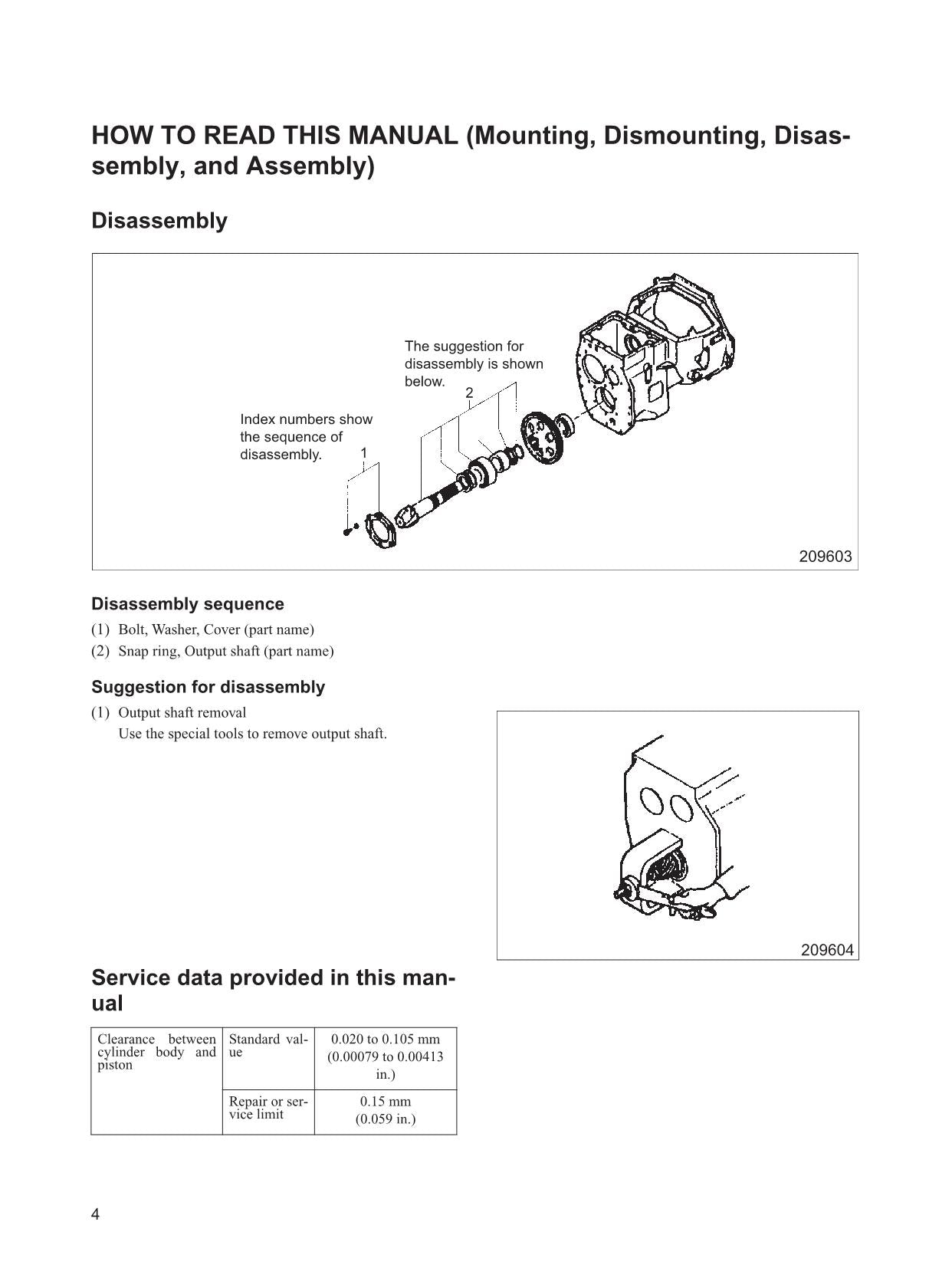 Manual de servicio del accesorio de la carretilla elevadora Caterpillar DP60 DP70