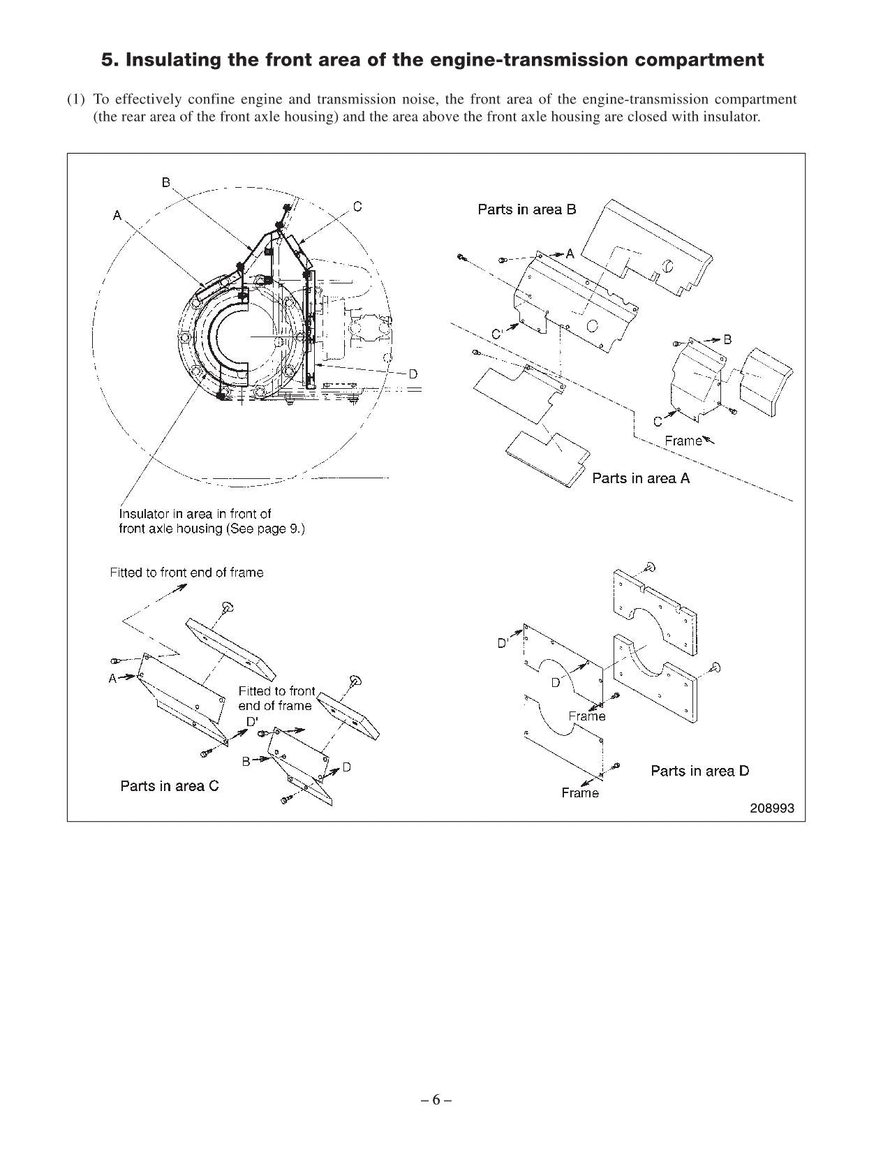Manual de servicio del mástil del chasis del suplemento de opciones de bajo ruido Caterpillar DP80 DP90