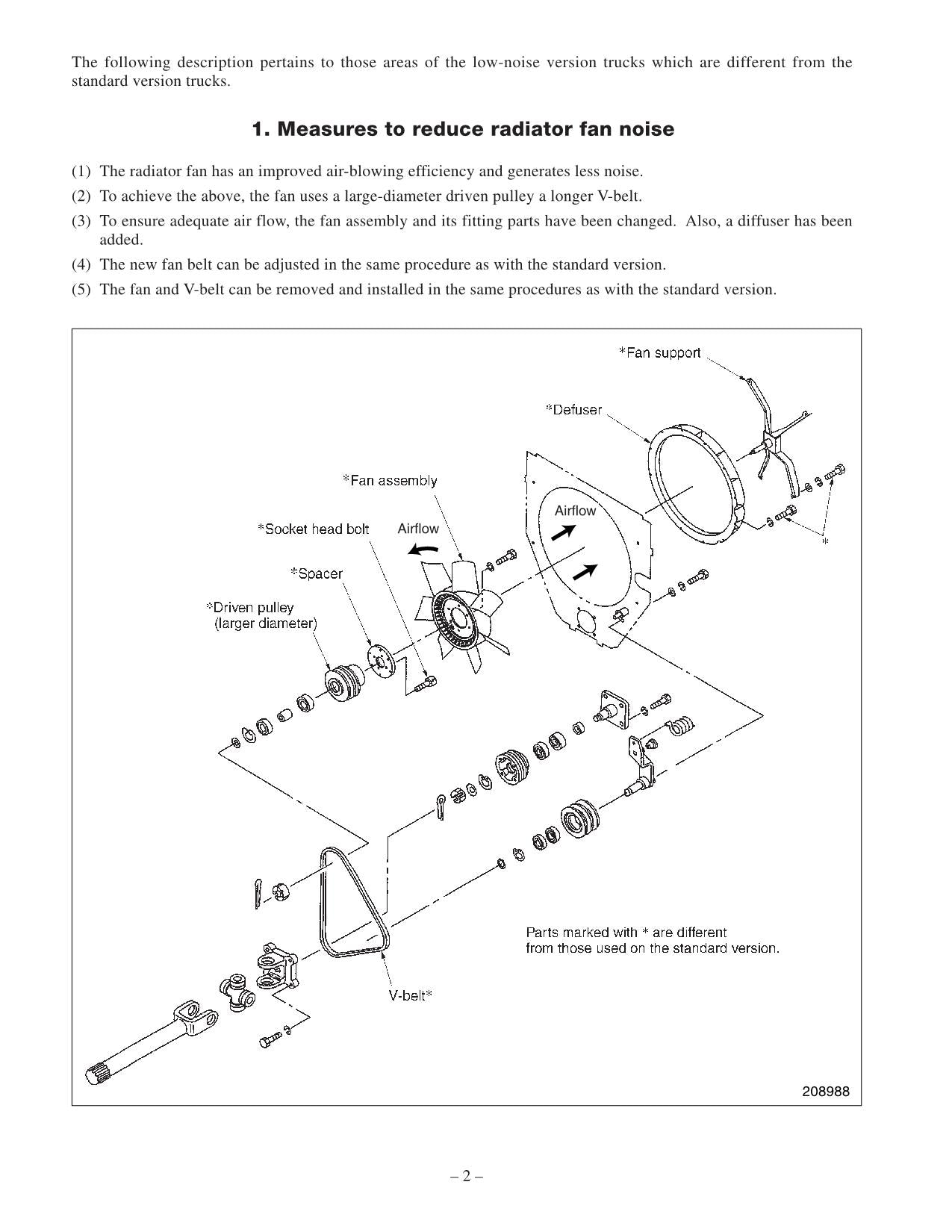 Manual de servicio del mástil del chasis del suplemento de opciones de bajo ruido Caterpillar DP80 DP90
