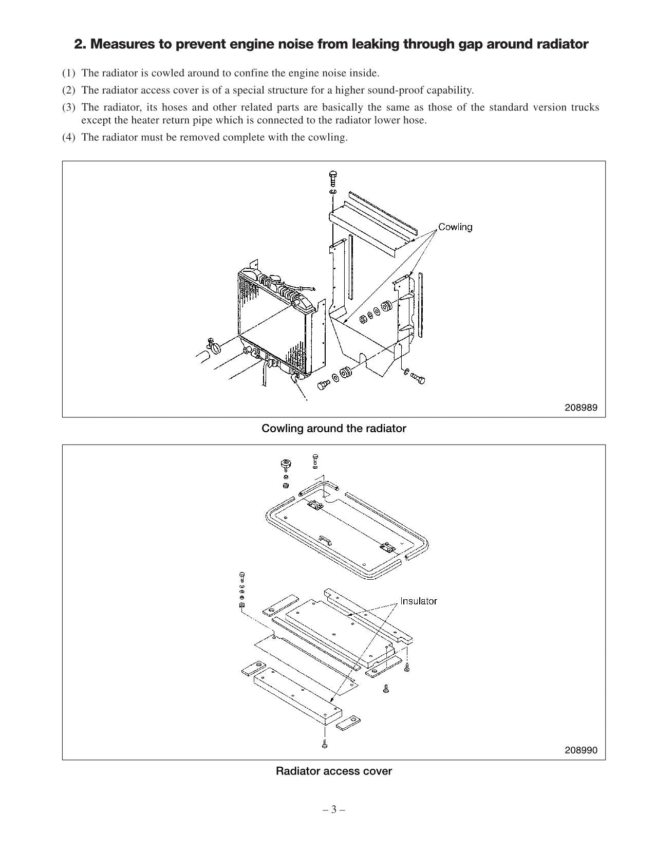 Manual de servicio del mástil del chasis del suplemento de opciones de bajo ruido Caterpillar DP80 DP90