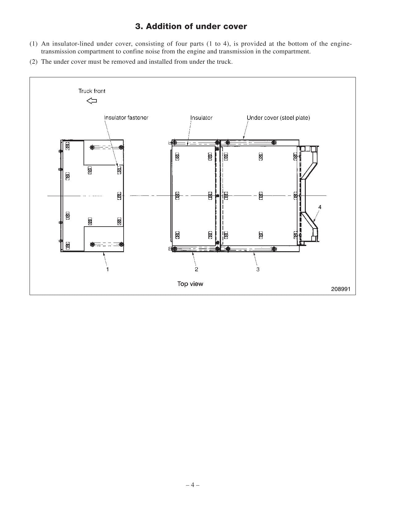 Manual de servicio del mástil del chasis del suplemento de opciones de bajo ruido Caterpillar DP80 DP90