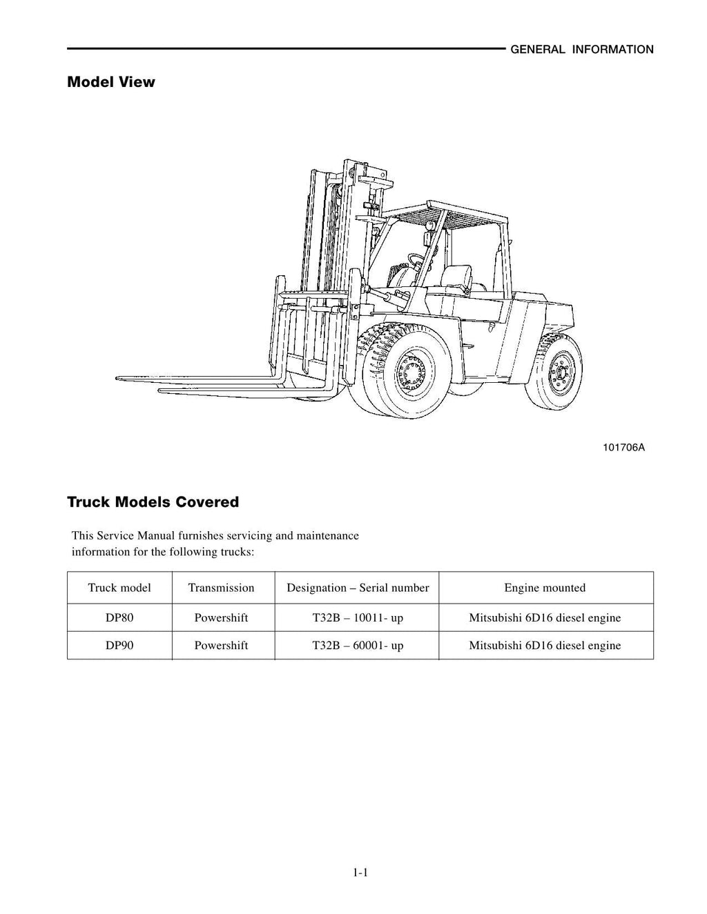 Manual de servicio del mástil del chasis de las carretillas elevadoras Caterpillar DP80 y DP90