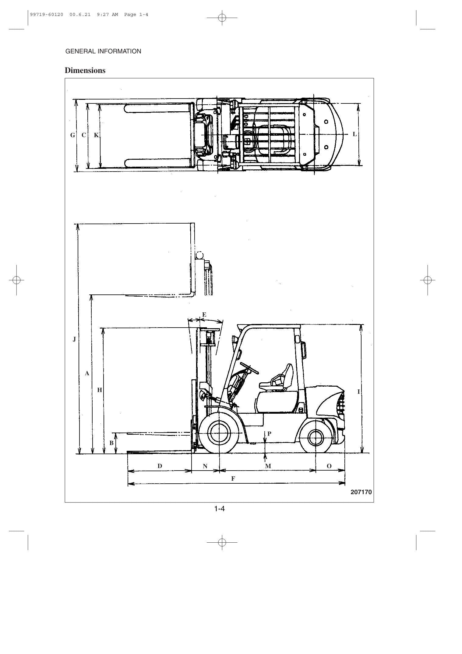 Manual de servicio de montacargas Caterpillar GP15K, GP18K, GP20K, GP25K, GP30K, GP35K y DP15K