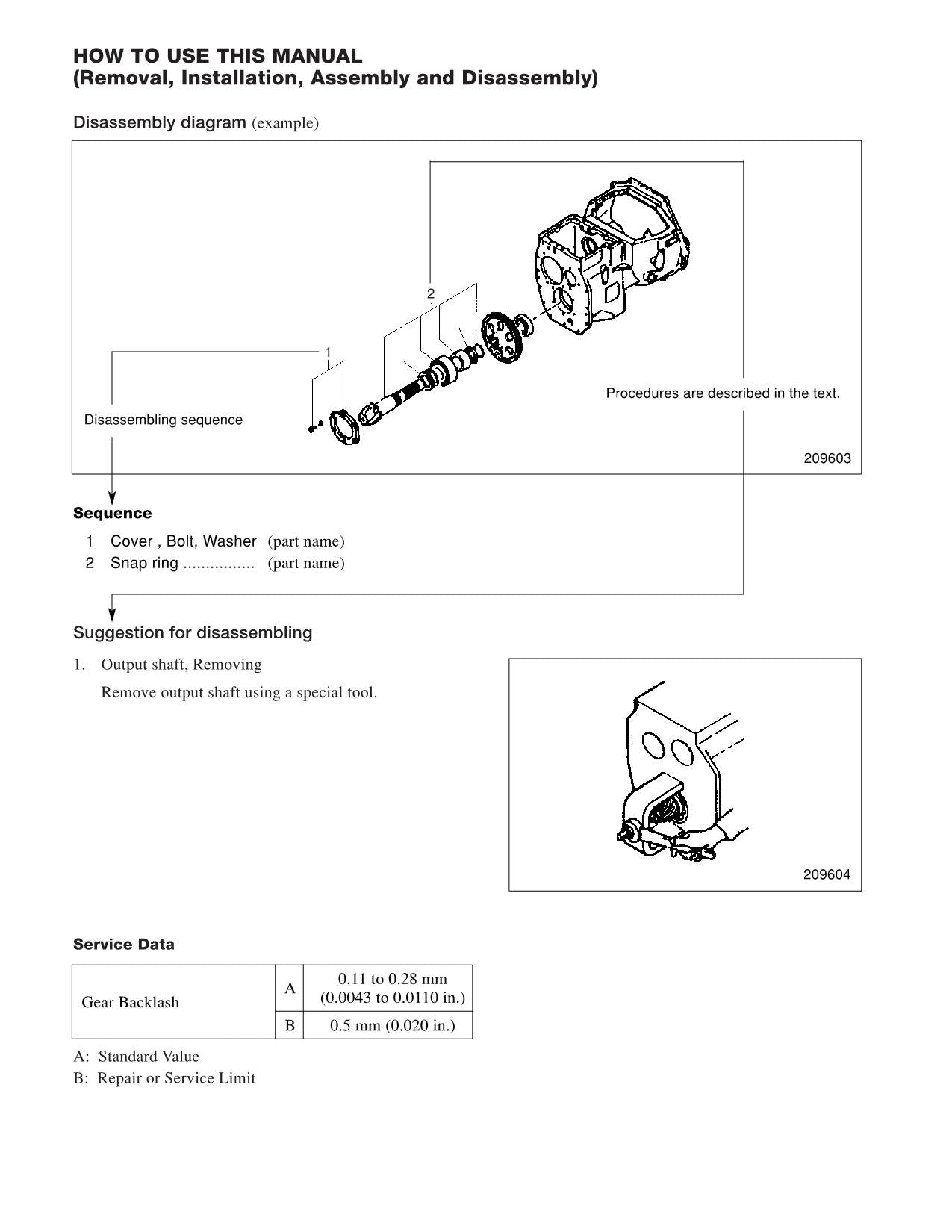 Manual de servicio del mástil del chasis de la carretilla elevadora Caterpillar GC30N y GC33N
