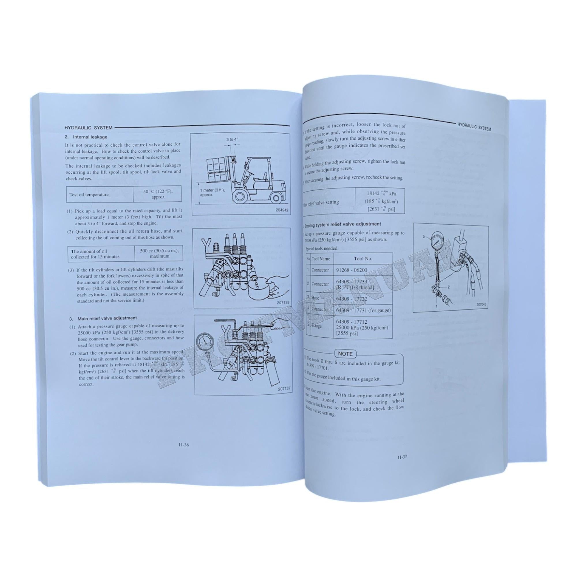 Manual de servicio del mástil del chasis de la carretilla elevadora Caterpillar GC25K, GC25K HP y GC30K