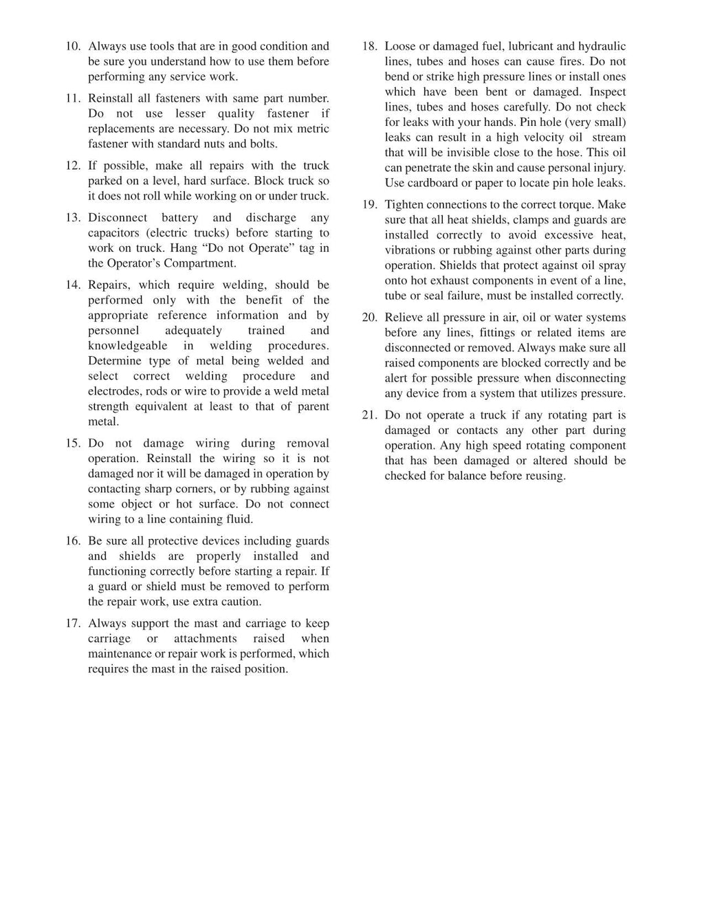 Manual de servicio del mástil del chasis de la carretilla elevadora Caterpillar GC35K, GC40K y GC40K STR