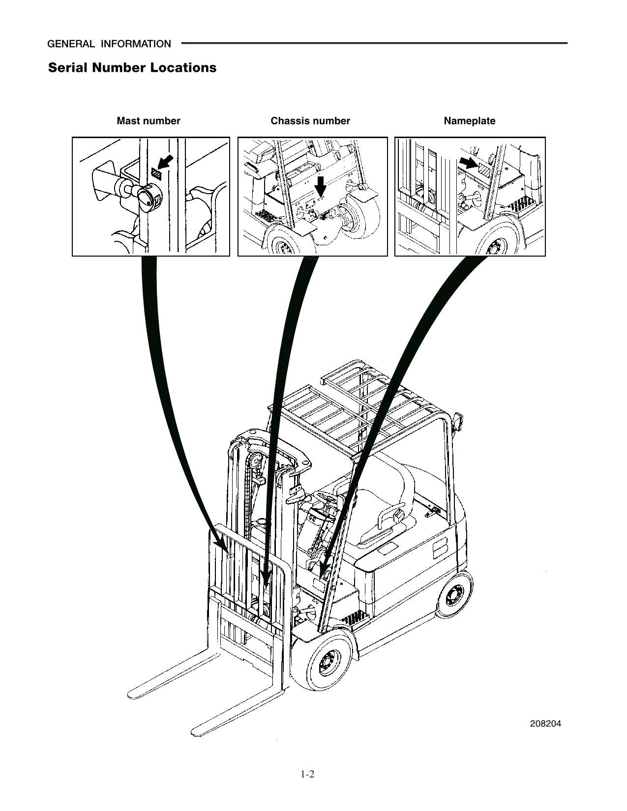 Manual de servicio del mástil del chasis de la carretilla elevadora Caterpillar EP30K EP35K