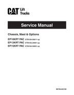 Manual de servicio de opciones PAC para Caterpillar Lift Truck EP10KRT EP12KRT EP15KRT