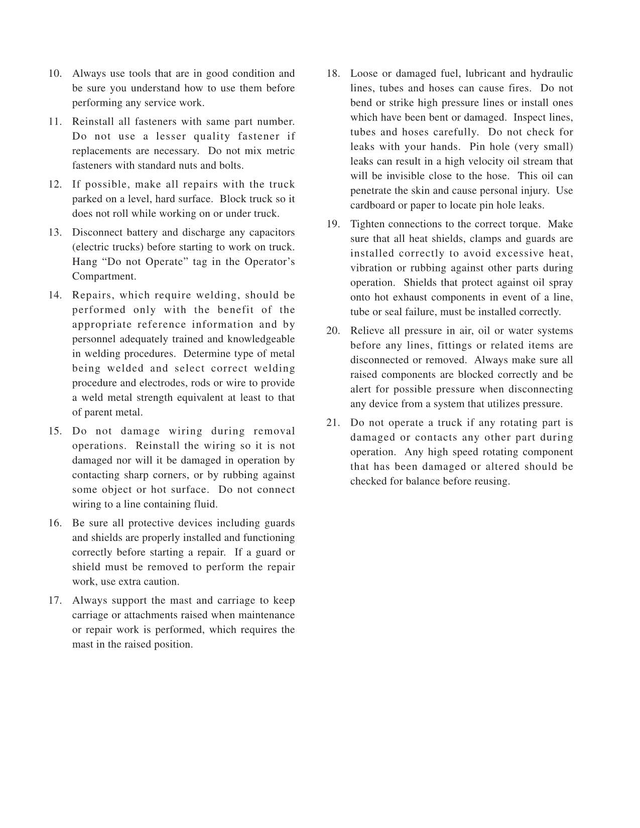 Manual de servicio de opciones PAC para Caterpillar Lift Truck EP10KRT EP12KRT EP15KRT