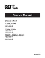 Manual de servicio de montacargas Caterpillar EC15N EC18N EC20N EC25N