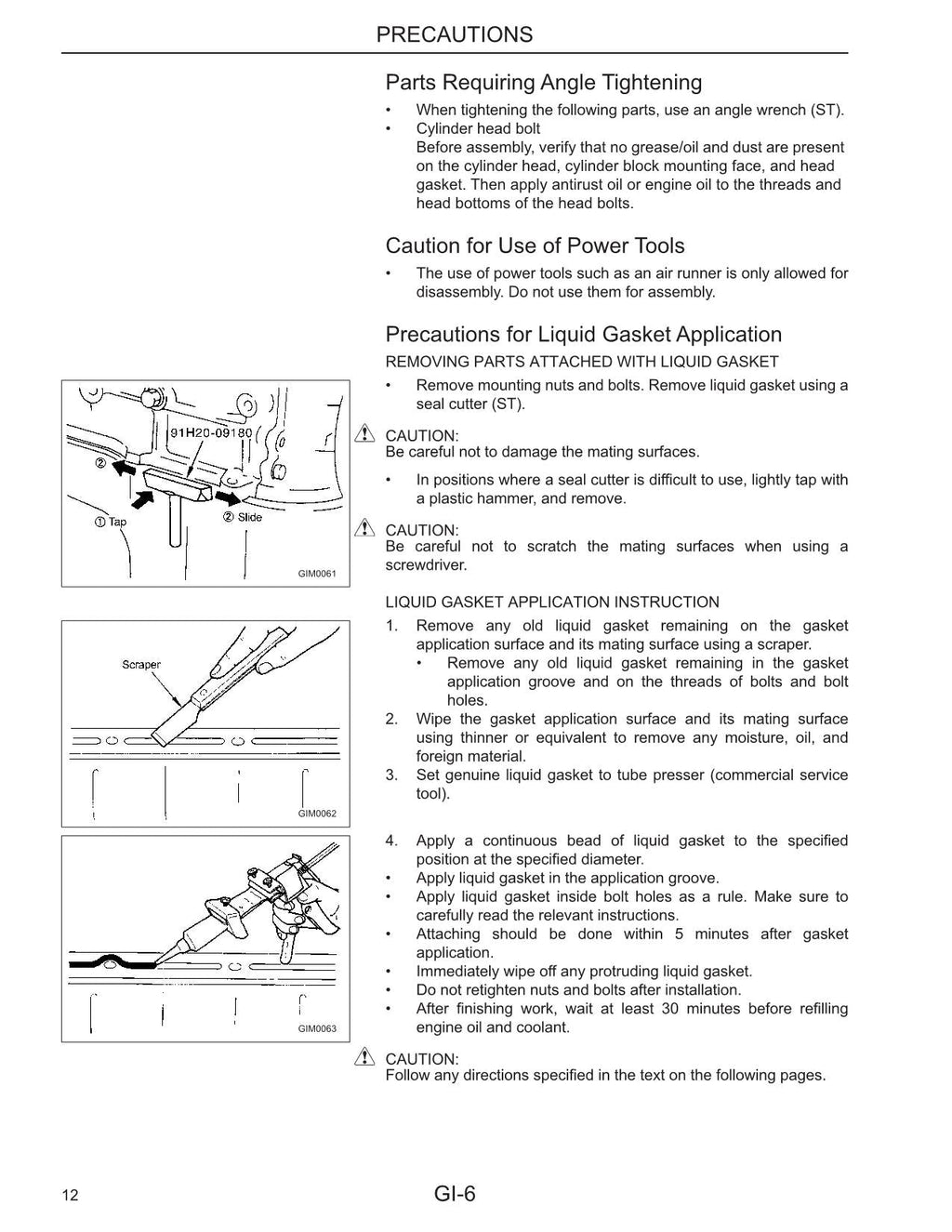 Manual de servicio del motor de gasolina Caterpillar Lift Trucks K21 K25