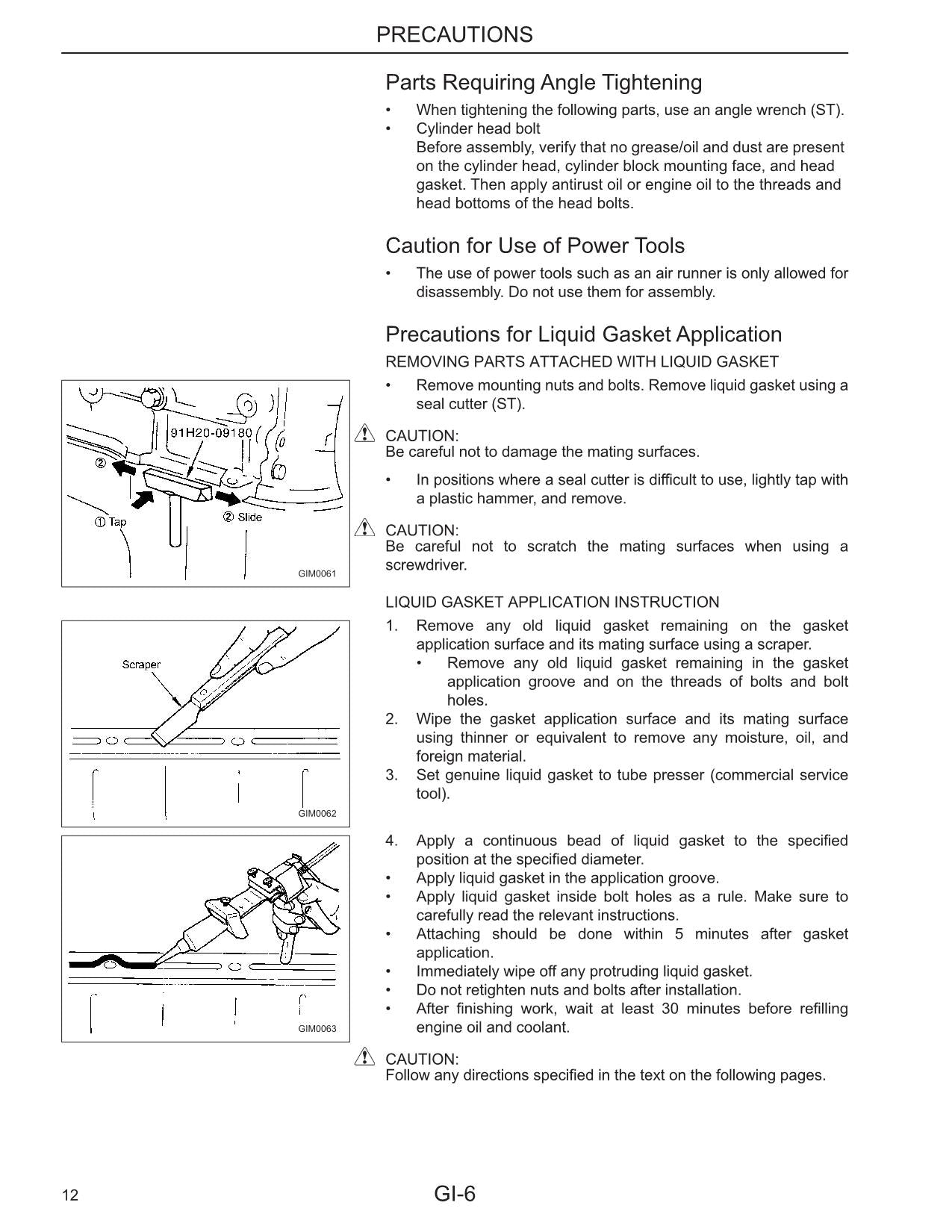 Manual de servicio del motor de gasolina Caterpillar Lift Trucks K21 K25