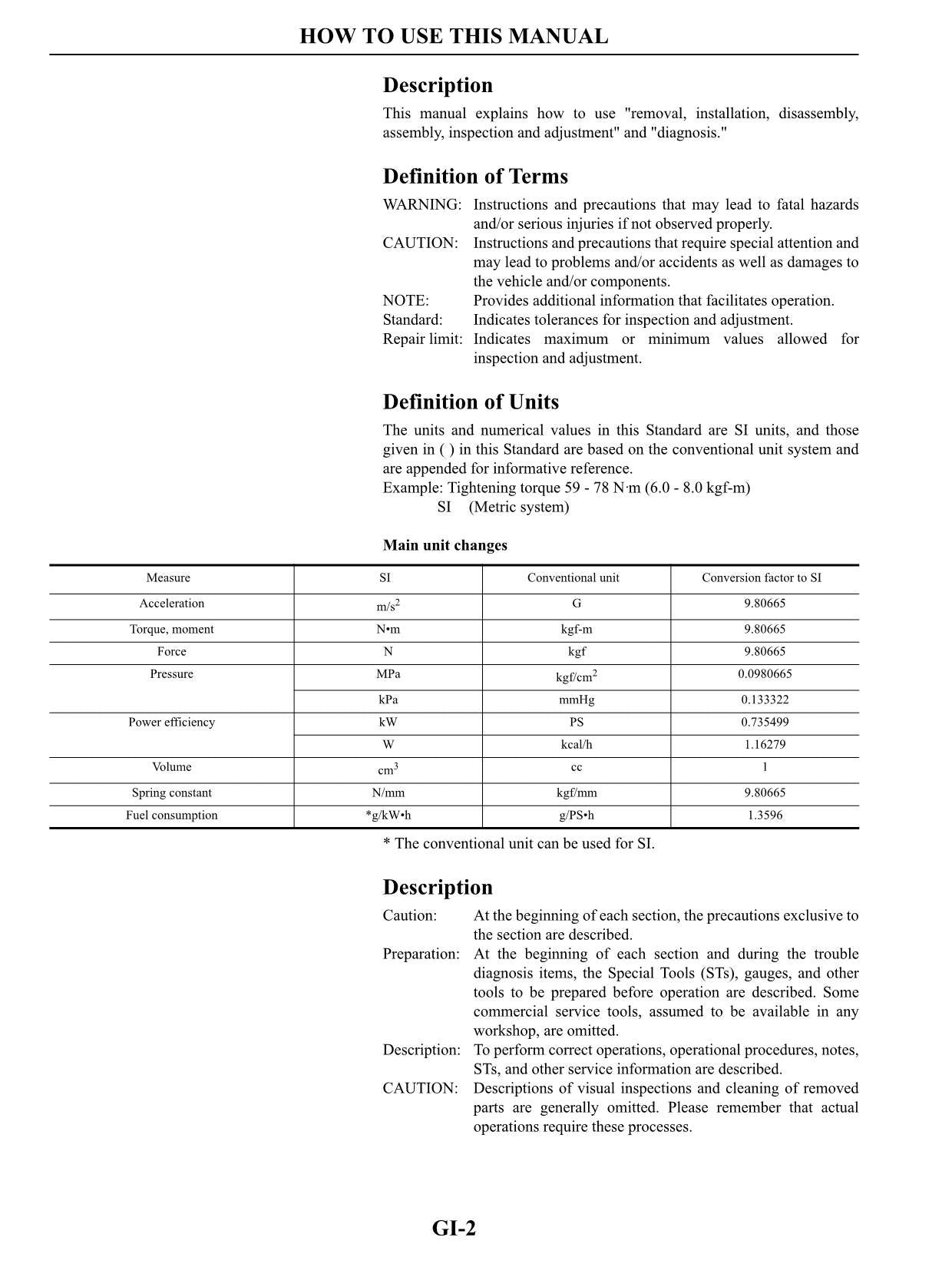 Manual de servicio del motor de gasolina de las carretillas elevadoras Caterpillar K15, K21 y K25