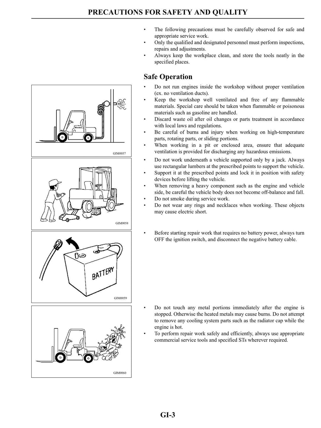 Manual de servicio del motor de gasolina de las carretillas elevadoras Caterpillar K15, K21 y K25